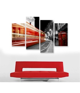 Multi-canvas 4x Red Booth